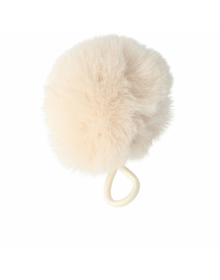 Elastico per capelli Inca   Pompon Avorio