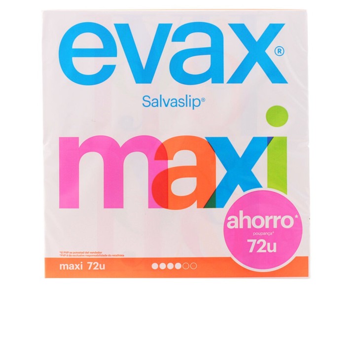 Salvaslip Protector Maxi Evax 72 Unidades
