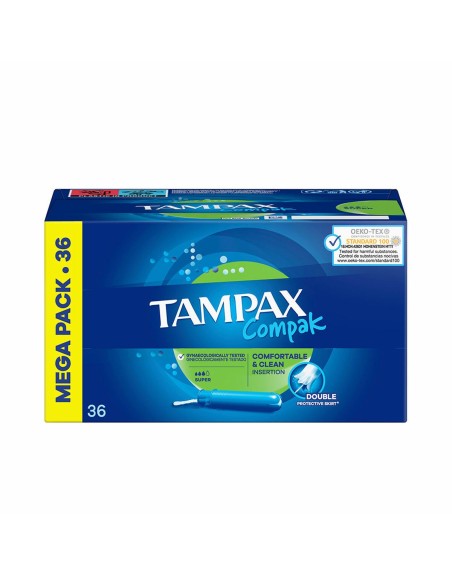Tampons Super Tampax Compak 36 Stück