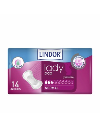 Compresas Normales sin Alas Lindor Lady Pad 14 Unidades
