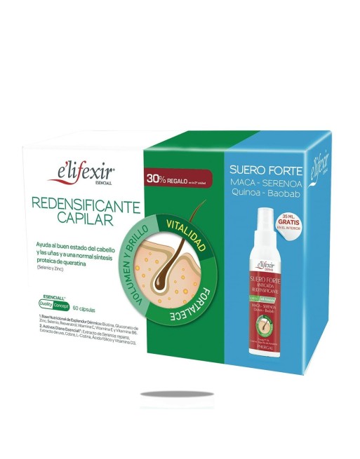 Traitement capillaire fortifiant Elifexir Esenciall Redensificante Capilar Cápsulas 2 Pièces