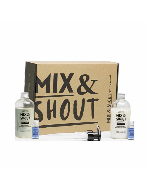 Champú Mix & Shout Rutina Rizado Calmante Lote Calmante 4 Piezas Cabello rizado