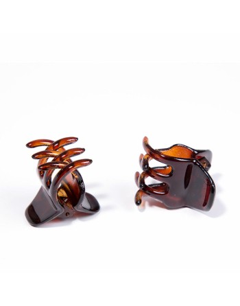 Haarklammern Inca Pinza Pequeña Braun 2 Stück Klein