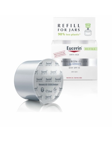 Ansigtscreme Eucerin Hyaluron Filler Udskifter Tør hud 50 ml Spf 15