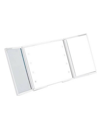 Specchio Tascabile Luce LED Bianco ABS 1,5 x 9,5 x 11,5 cm (12 Unità)