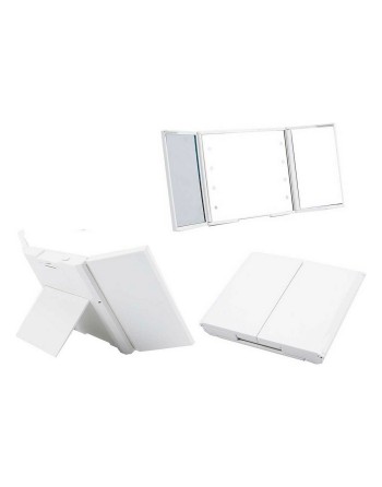 Taschenspiegel LED Leicht Weiß ABS 1,5 x 9,5 x 11,5 cm (12 Stück)