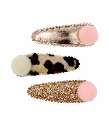 Fermagli per Capelli Inca   Pompon 3 Unità