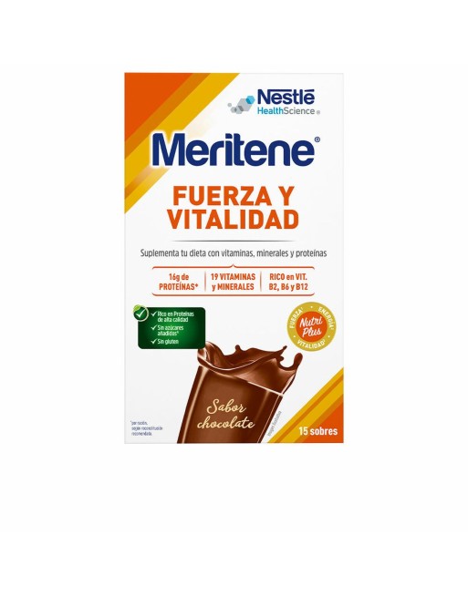 Smoothie Meritene Fuerza Y Vitalidad Chokolade 30 g 15 enheder
