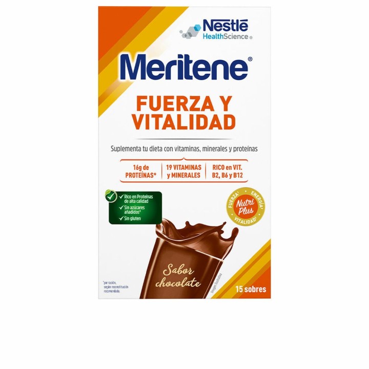 Smoothie Meritene Fuerza Y Vitalidad Chokolade 30 g 15 enheder