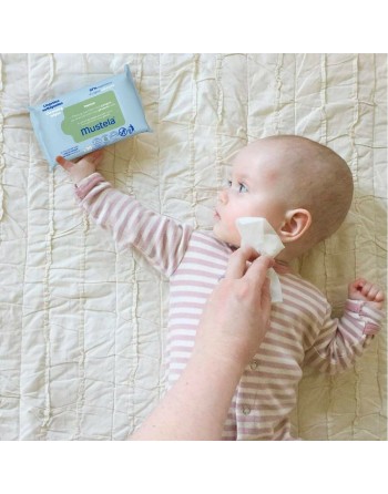 Moist Wipes Mustela 60 Units