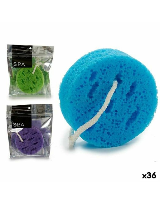 Body Sponge Circular Sponge 18 x 4 x 20 cm (36 Units)