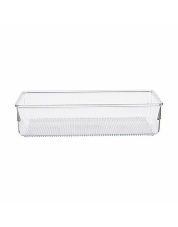 Drawer Organizer Multi-use Transparent Plastic 24 x 5,5 x 15,8 cm (36 Units)