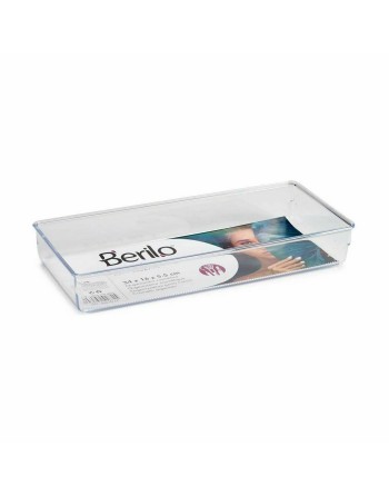 Skuffeopdeler MULTIFUNKTIONEL Gennemsigtig Plastik 15,5 x 5,5 x 34,5 cm (36 Enheder)