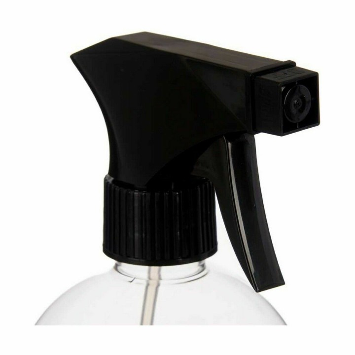 Sprayflaske Sort Gennemsigtig Plastik 500 ml (12 enheder)