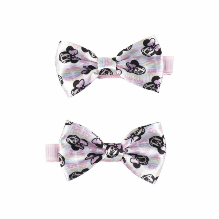 Hårklemmer Disney   Pink Minnie Mouse Lasso Sæt (3 Dele)