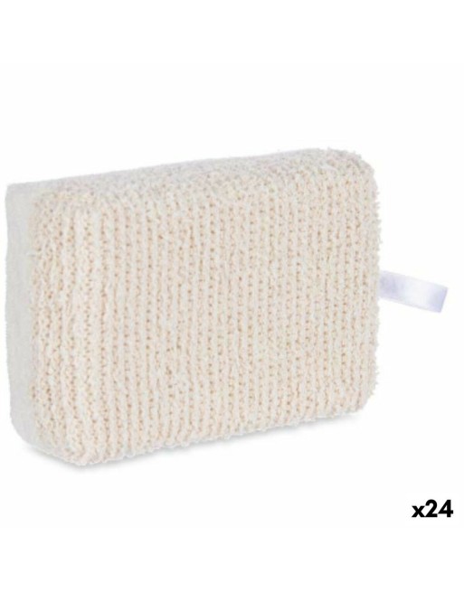 Körperschwamm Weiß Beige 14 x 5 x 9 cm (24 Stück)