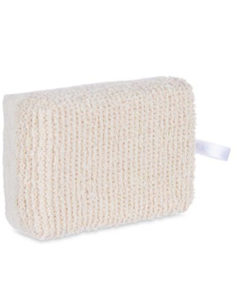 Body Sponge White Beige 14 x 5 x 9 cm (24 Units)