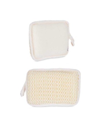 Éponge Corporelle Blanc Beige 11 x 16,5 x 3 cm (24 Unités)