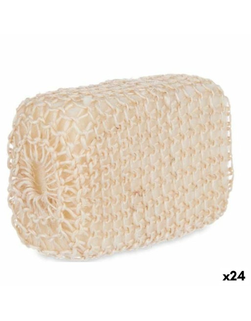 Svamp til Kroppen Hvid Beige 9 x 14 x 6 cm (24 enheder)