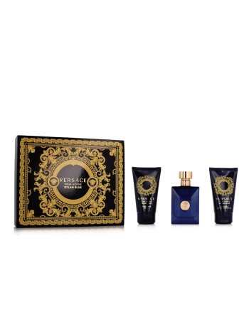 Men's Perfume Set Versace EDT Dylan Blue 3 Pieces