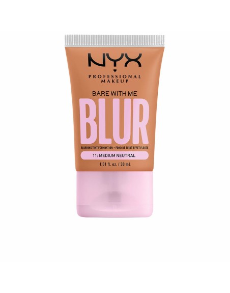 Base de Maquillaje Cremosa NYX Bare With Me Blur Nº 14 Medium tan 30 ml