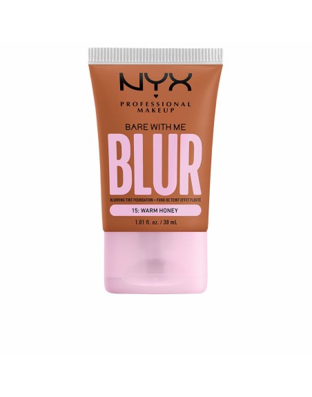 Cremet Make Up Foundation NYX Bare With Me Blur Nº 15 Warm honey 30 ml