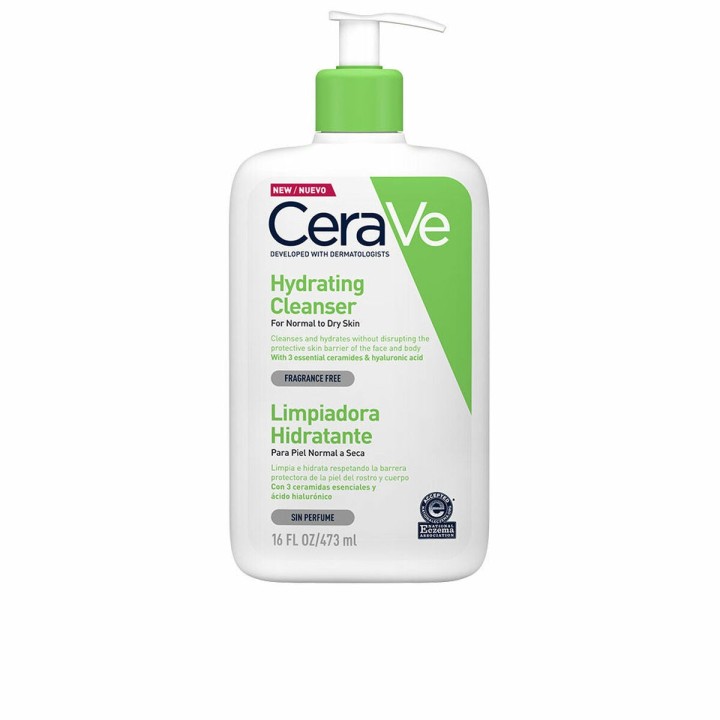 Fugtgivende Gel CeraVe   Renser 473 ml