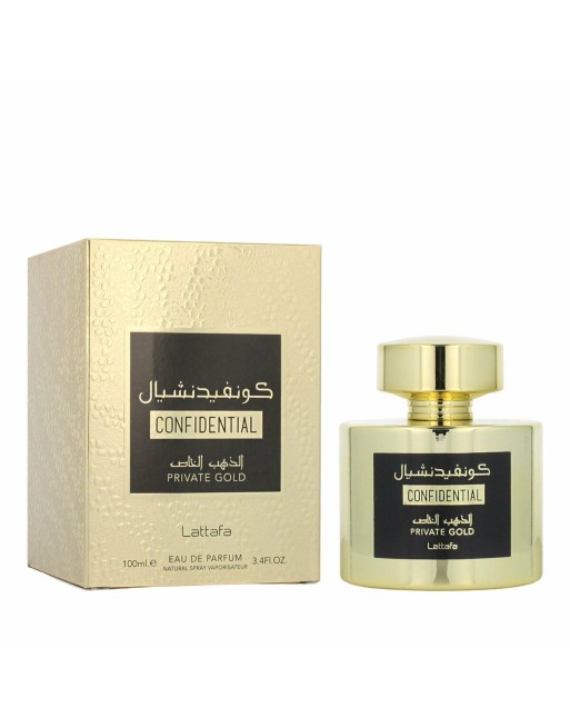 Unisex-Parfüm Lattafa EDP Confidential Private Gold 100 ml