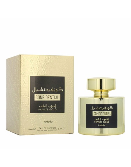 Unisex-Parfüm Lattafa EDP Confidential Private Gold 100 ml