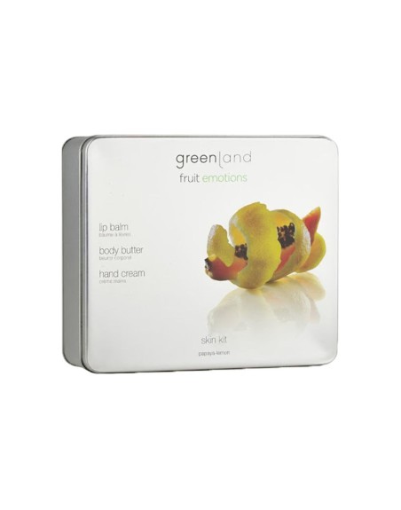 Kosmetik-Set Greenland Papaya Zitronengelb 3 Stücke