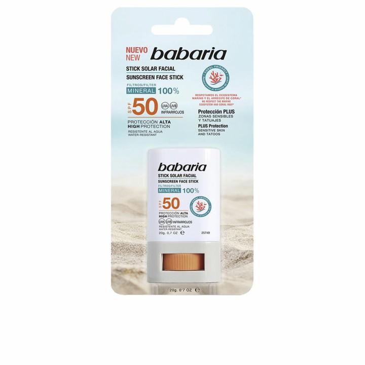 Protezione Solare Viso Babaria Solar Stick Facial Spf 50 20 g