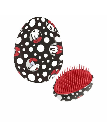 Børste til Glatning af Håret Disney   Sort Minnie Mouse 7 x 9 x 4 cm