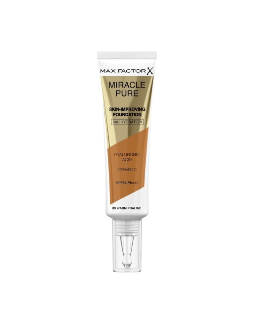 Base de Maquillage Crémeuse Max Factor Miracle Pure Nº 89 Warm praline Spf 30 30 ml
