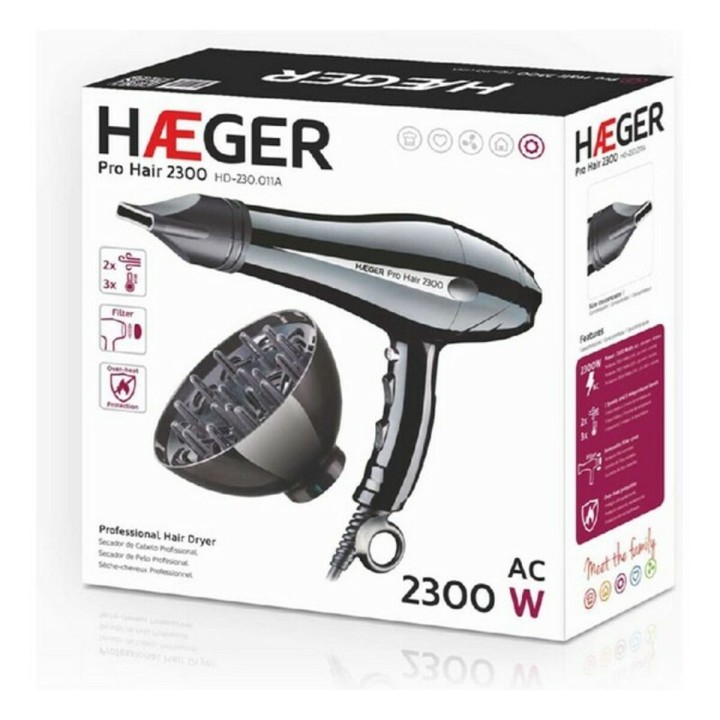 Hårtørrer Haeger HD-230.011B 2300 W Sort 2300 W