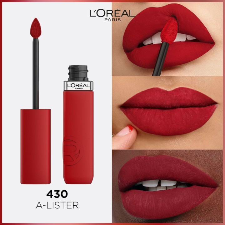 Flydende læbestift L'Oreal Make Up Infaillible Matte Resistance A Lister Nº 430 (1 enheder)