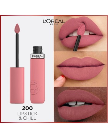 Labial líquido L'Oreal Make Up Infaillible Matte Resistance Lipstick & Chill Nº 200 (1 unidad)