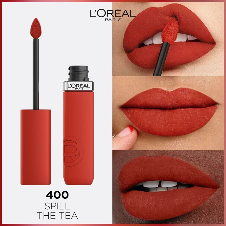Flydende læbestift L'Oreal Make Up Infaillible Matte Resistance Spill the Tea Nº 400 (1 enheder)