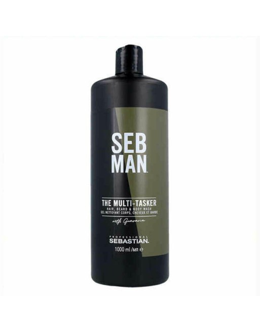 3-in-1 Gel, Shampoo and Conditioner Seb Man The Multitasker Hair Beard 1 L