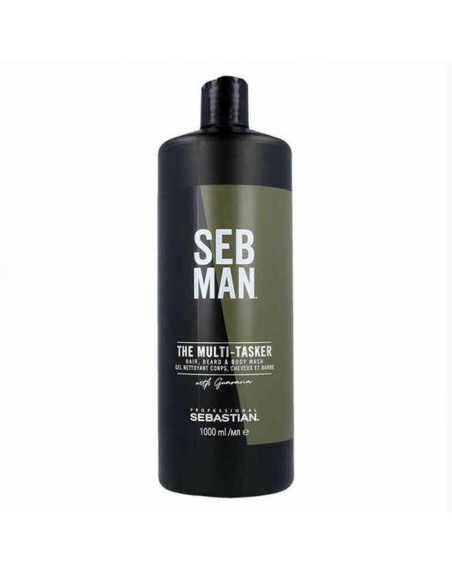 Gel, Champú y Acondicionador 3 en 1 Seb Man The Multitasker Cabello Barba 1 L