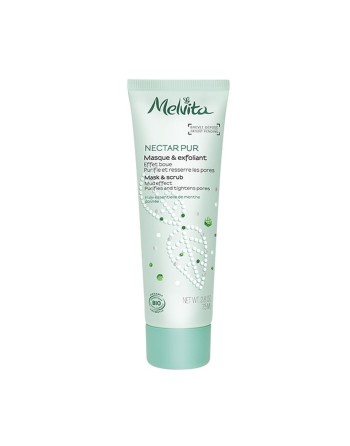 Eksfolierende maske 2 i 1 Melvita Nectar Puro 75 ml