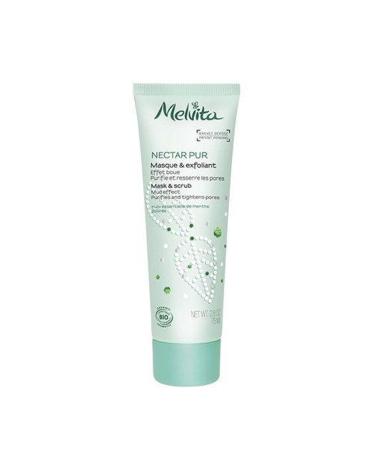 Exfoliating Maske 2 in 1 Melvita Nectar Puro 75 ml