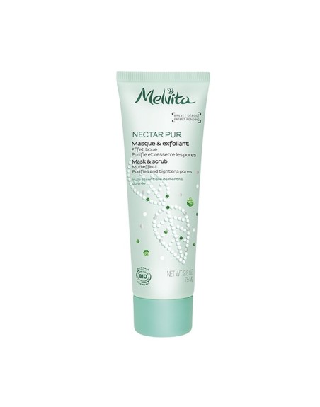 Mascarilla Exfoliante 2 en 1 Melvita Nectar Puro 75 ml