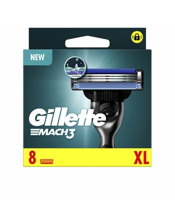 Lame de Rasage Gillette Mach 3 (8 Unités)