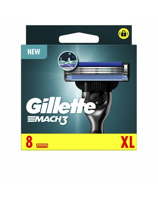 Lame de Rasage Gillette Mach 3 (8 Unités)