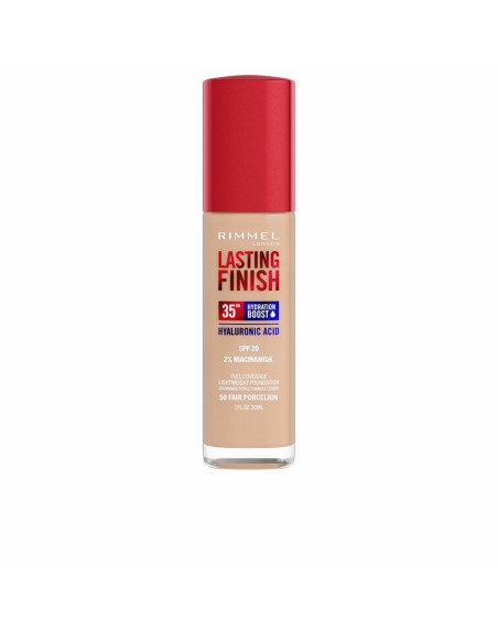 Crème Make-up Base Rimmel London Lasting Finish Nº 050 Fair Porcelain Spf 20 30 ml