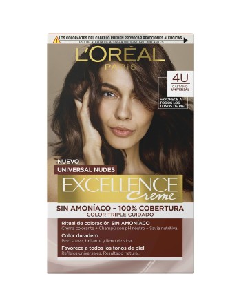 Permanent Dye L'Oreal Make Up Excellence Brown
