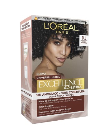 Permanent Dye L'Oreal Make Up Excellence Black