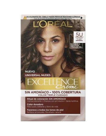 Permanent Dye L'Oreal Make Up Excellence Light Brown