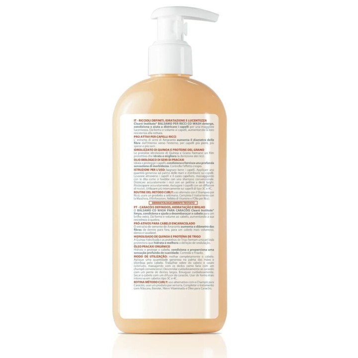 Fluid zur Definition von Locken Clearé Institute Wash Curly 300 ml