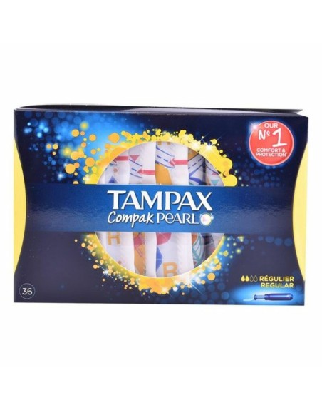 Pack of Tampons Pearl Regular Tampax Tampax Pearl Compak (36 uds) 36 Units
